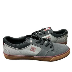 DC Mens Argosy Vulc Charcoal Black/Red  Shoes size 9.5 New ADYS300342